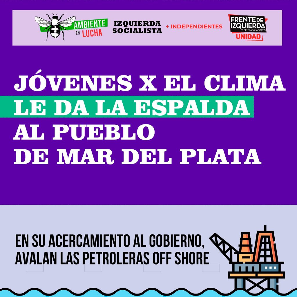 Jóvenes x el Clima le da la espalda al pueblo de Mar del Plata