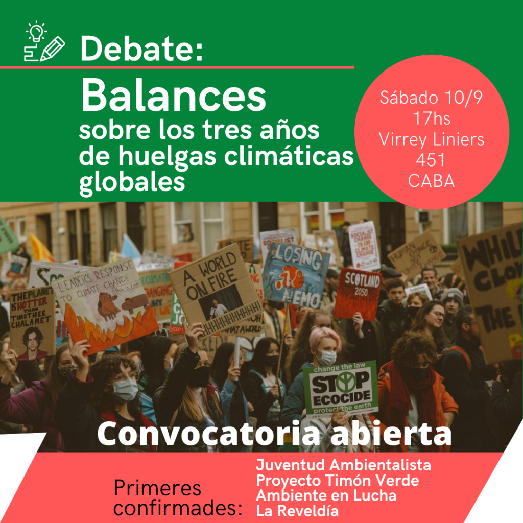 Debate: 3 años de Huelgas Climáticas Globales