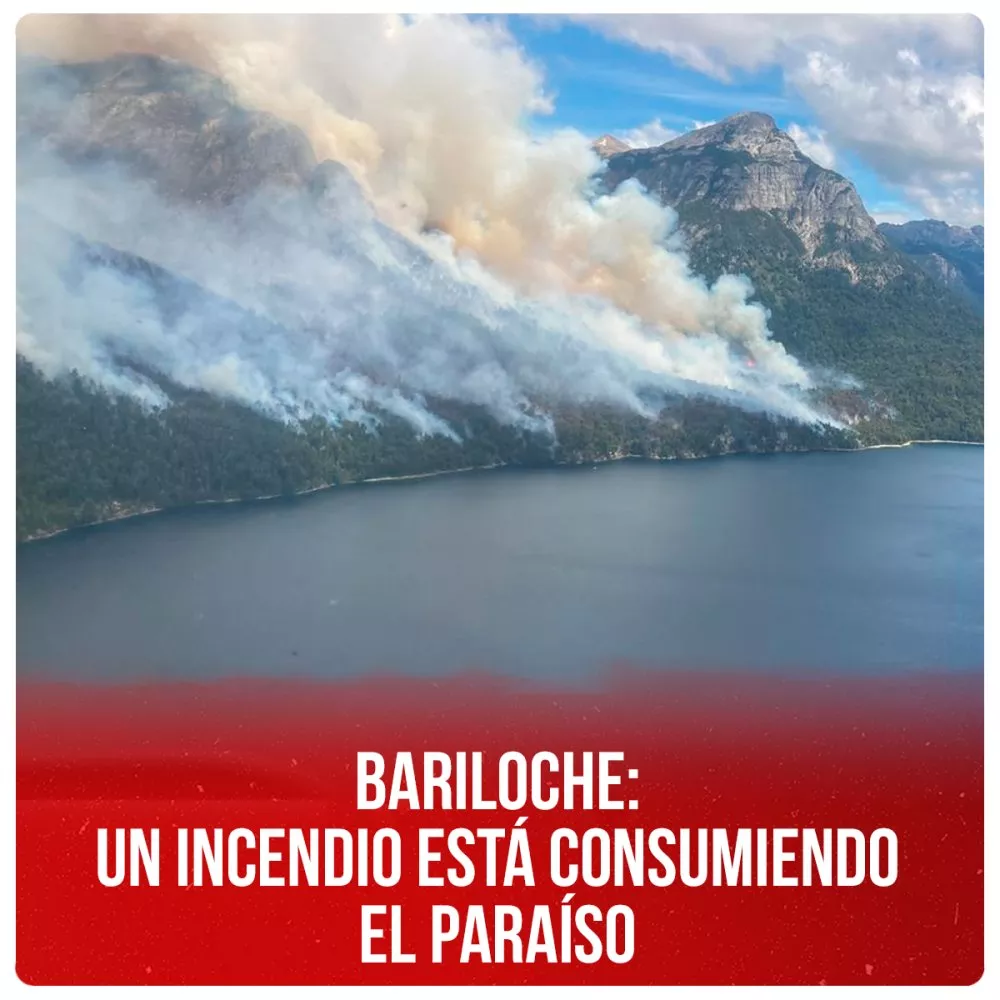 BARILOCHE: un incendio consumiendo un paraíso